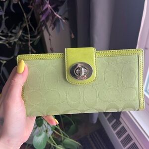 Vintage coach monogram wallet